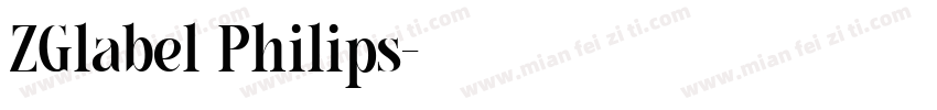ZGlabel Philips字体转换